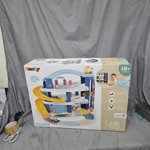 SMOBY GRAND GARAGE PLAY SET – LITTLE SMOBY MULTI-LEVEL CAR PARK (18+ MONTHS)