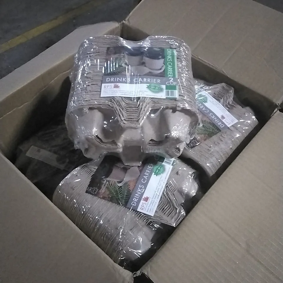 BOXED 2 CUP DRINKS CARRIER APPROXIMATELY 8 PER BOX 