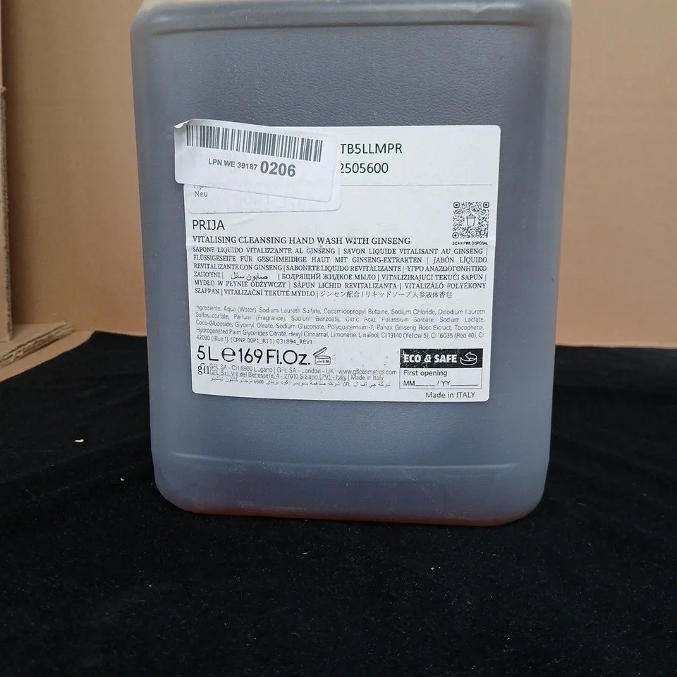 VITALISING CLEANSING HAND WASH WITH GINSENG – 5L
