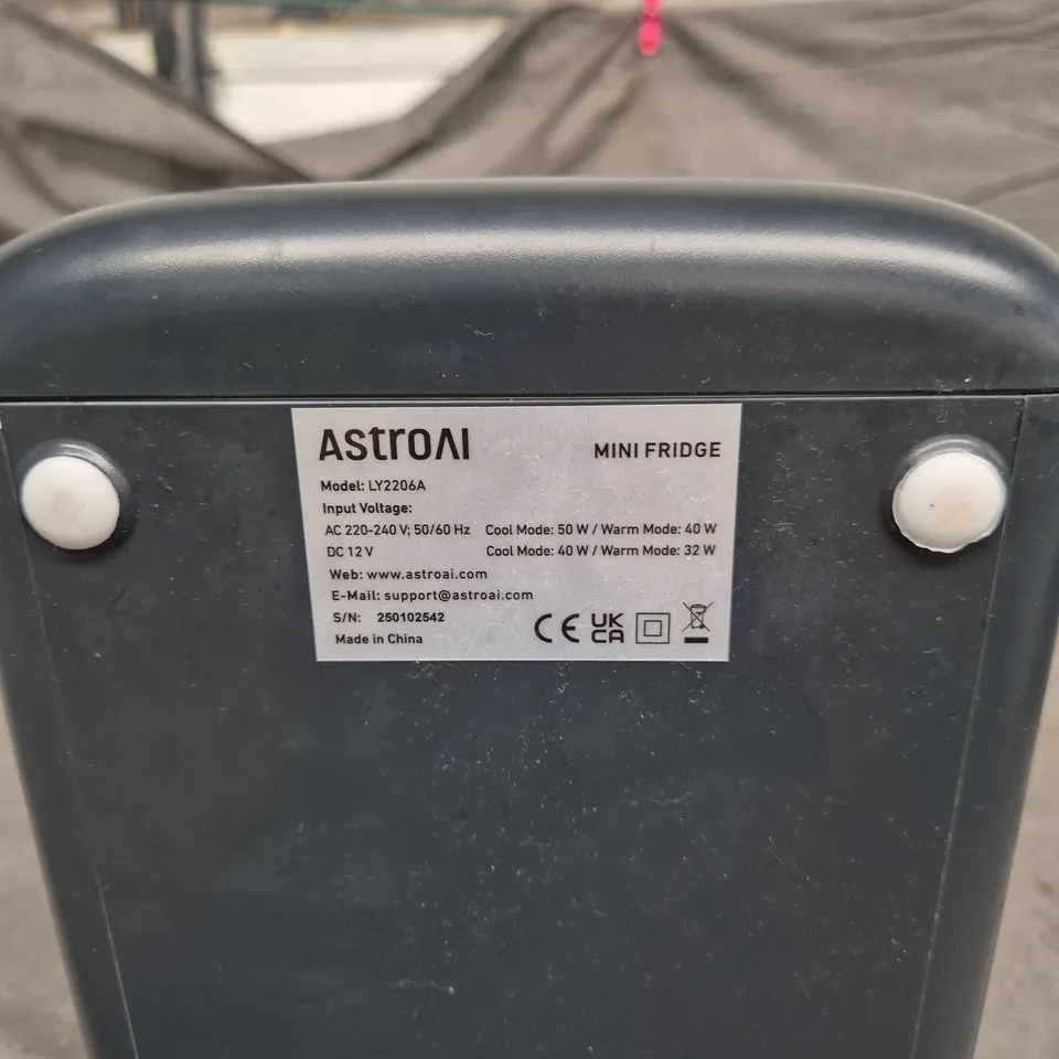 ASTROAI LY2206A MINI FRIDGE – PORTABLE (AC 220-240V / 12V DC)