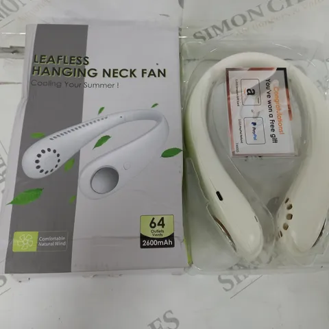 BOXED LEAFLESS HANGING NECK FAN