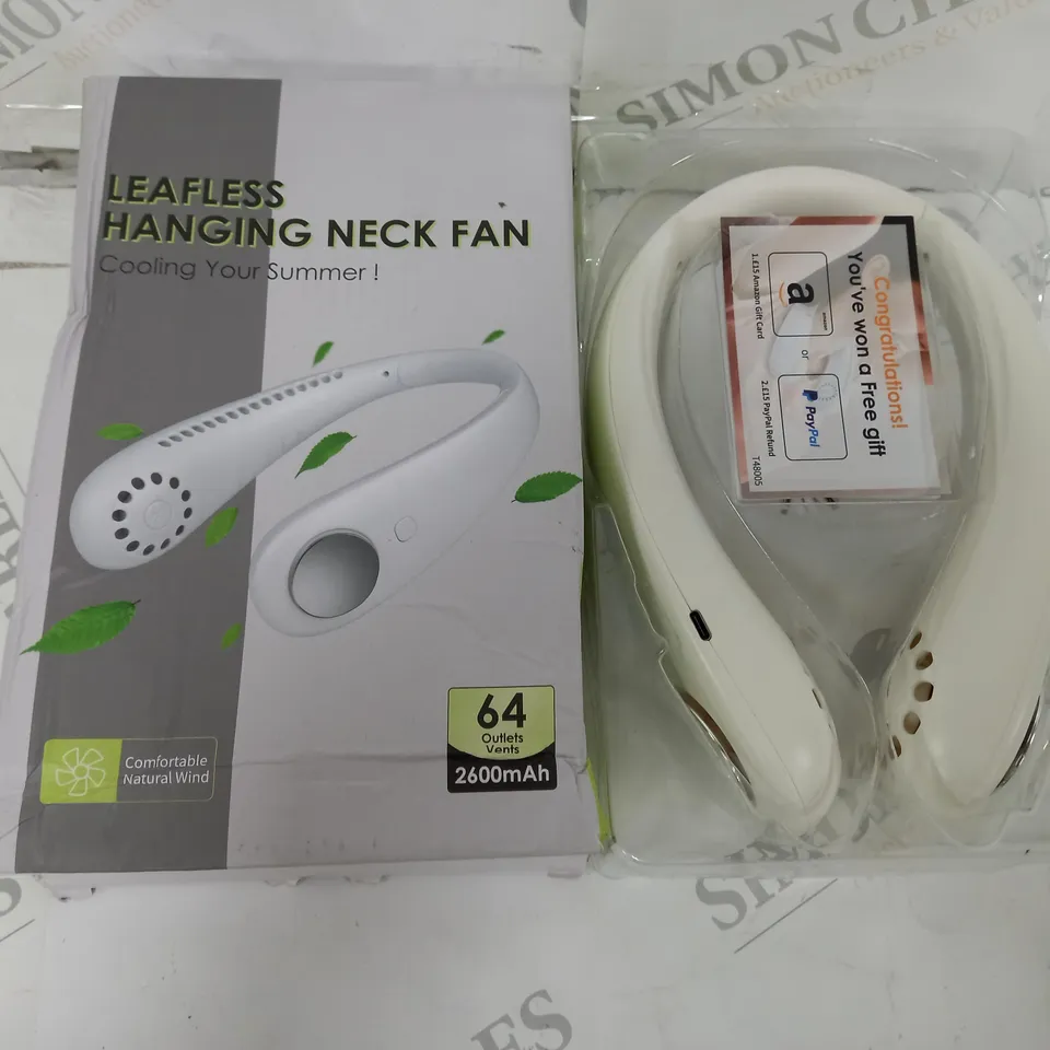 BOXED LEAFLESS HANGING NECK FAN