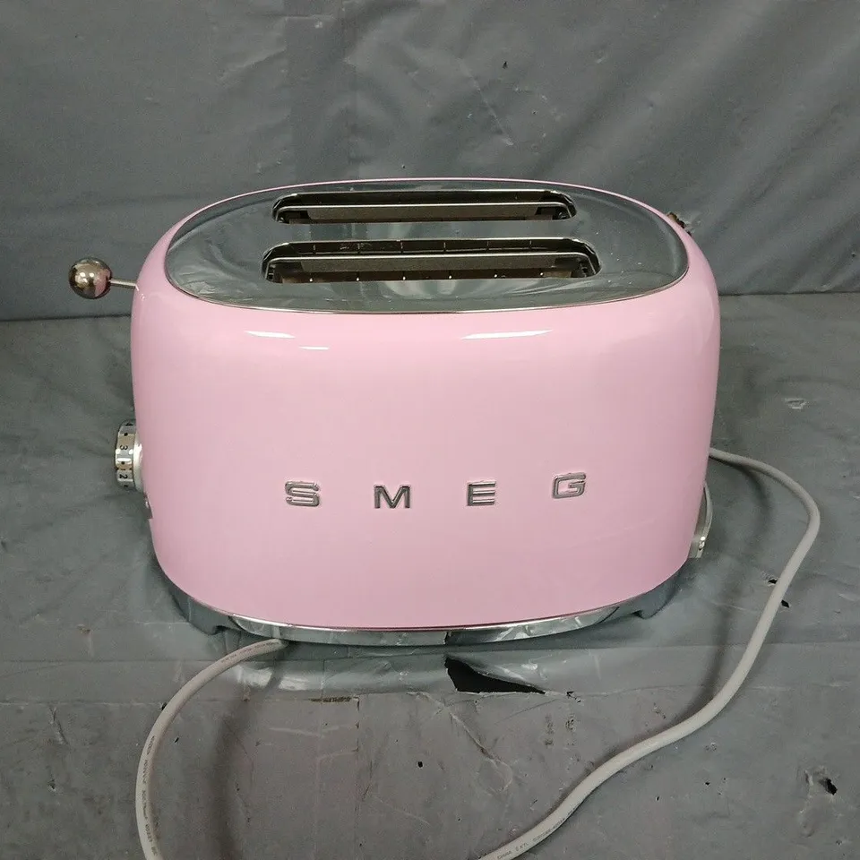 SMEG 2 SLICE TOASTER PINK RRP £169.99