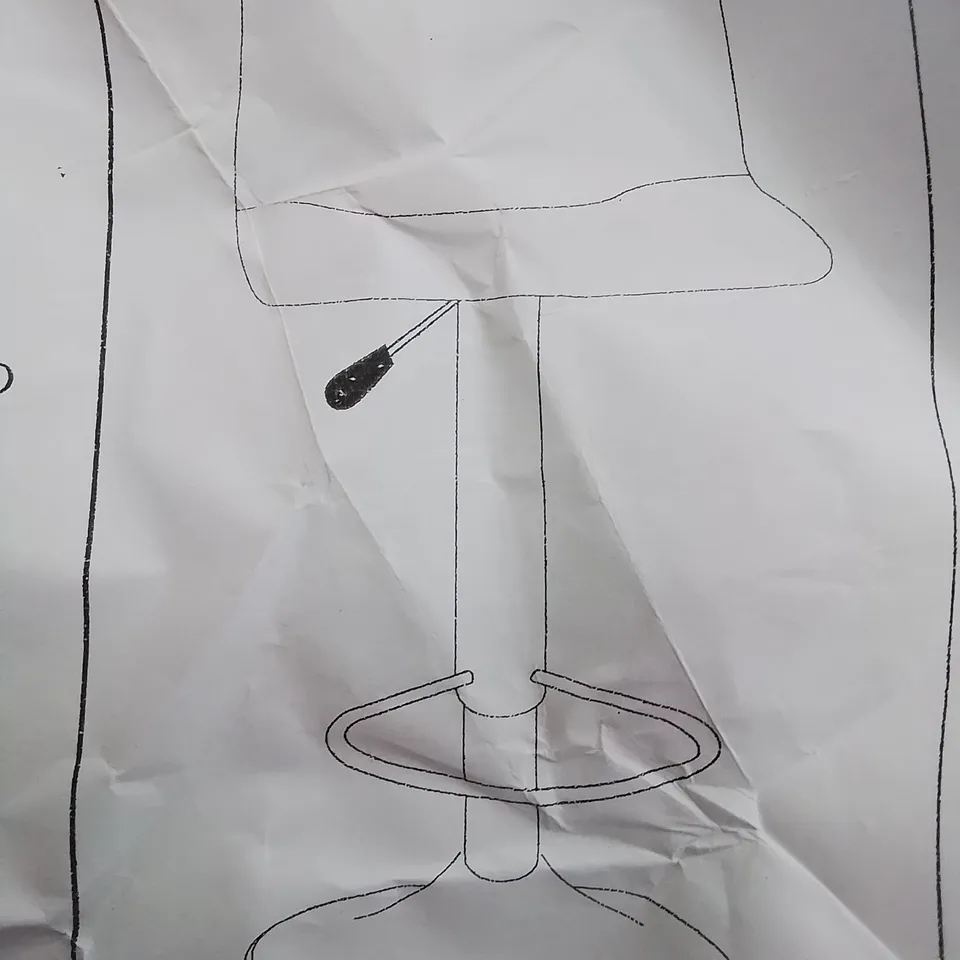 BOXED UNBRANDED SET OF 2 BAR STOOLS IN CRACKED CHARCOAL  GREY