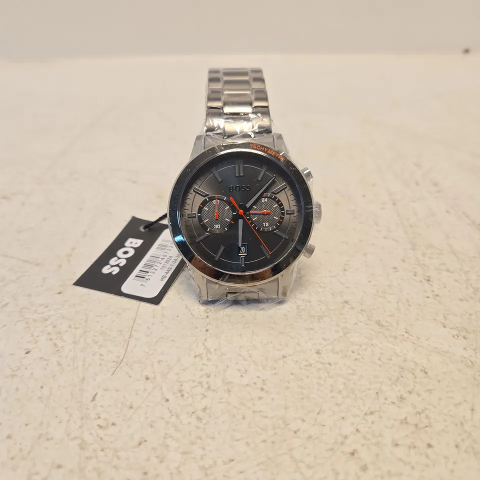 HUGO BOSS CHRONOGRAPH WATCH – STAINLESS STEEL BRACELET (BOXED)