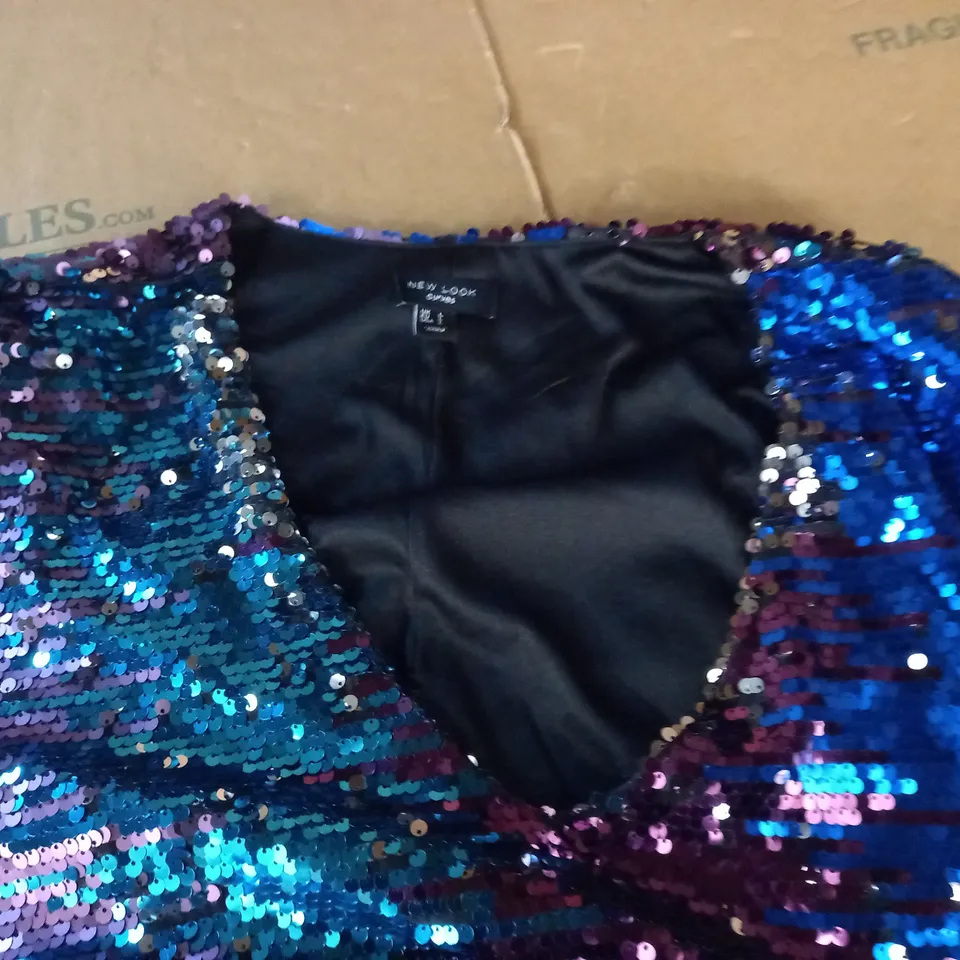NEW LOOK CURKS SEQUIN DRESS - UK L