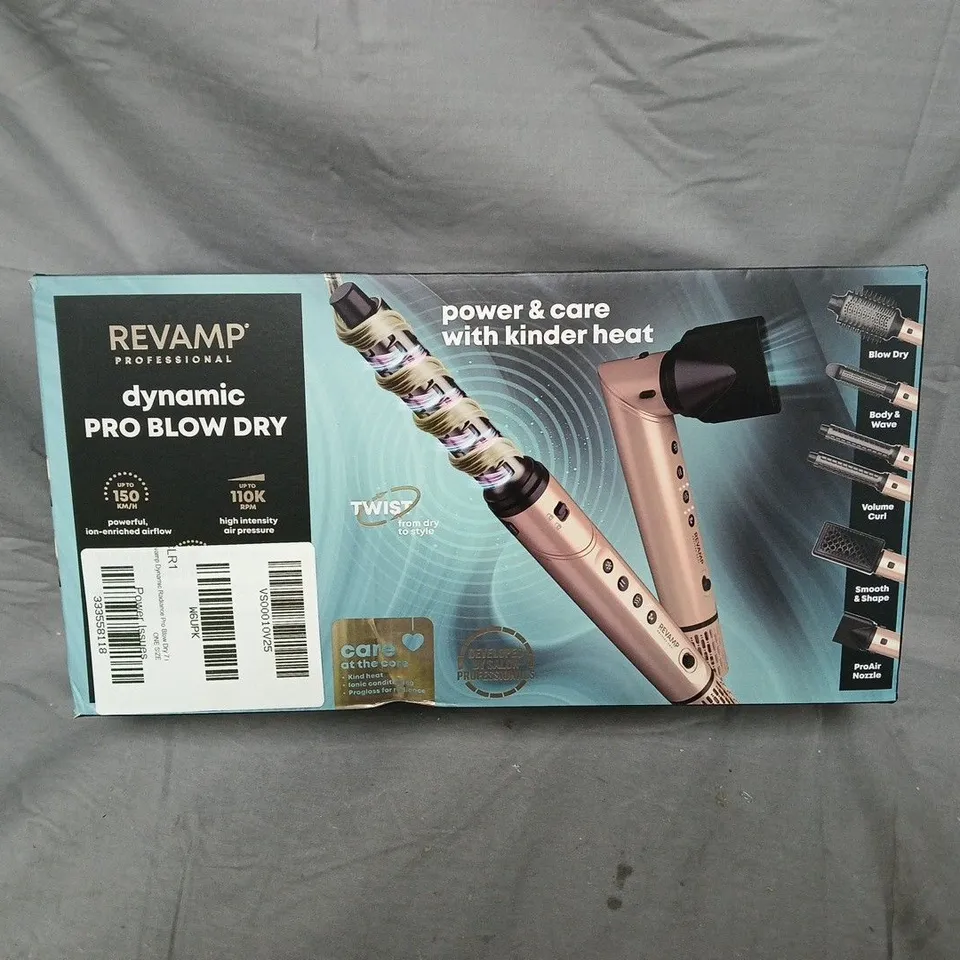 BOXED REVAMP DYNAMIC PRO BLOW DRY IONIC AIRSTYLER