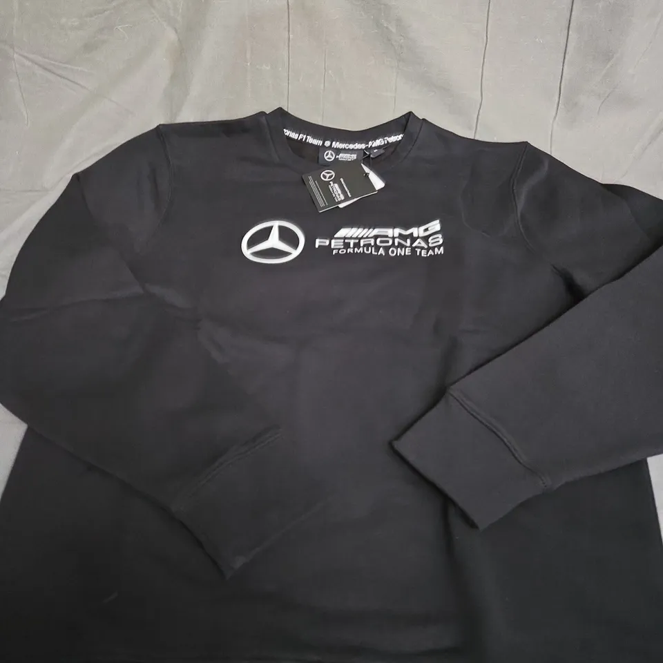 MERCEDES FORMULA 1 MENS CREW NECK JUMPER SIZE M