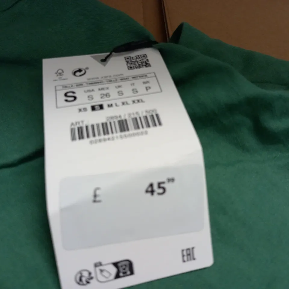 ZARA GREEN DRESS - UK S