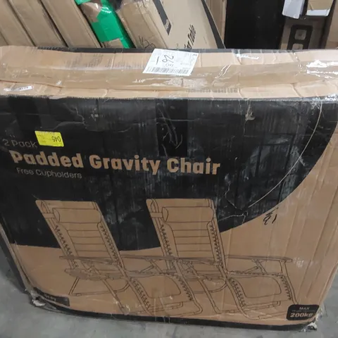 BOXED KEPLIN 2 PACK OF PADDED GRAVITY CHAIRS