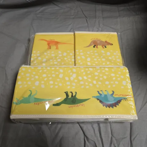 APPROXIMATELY 24 X DRAWER ORGANISER SET OF 4 – DINOSAUR PRINT 