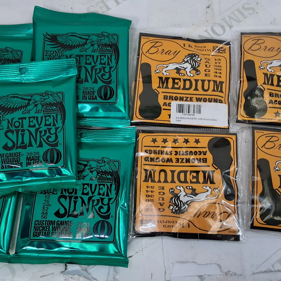 LOT OF 9 PACKS OF GUITAR STRINGS