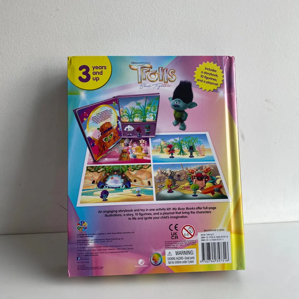 4 X DREAMWORKS TROLLS BUSY BOOK 