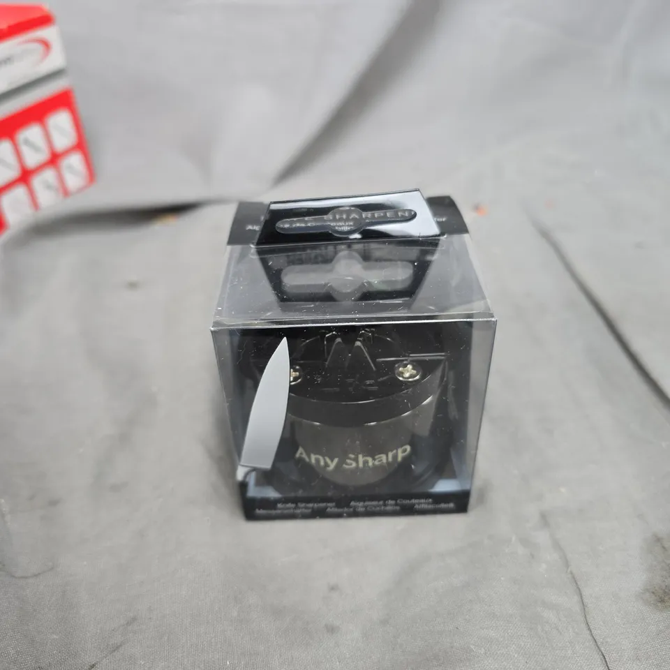 ANY SHARP KNIFE SHARPENER – BLACK HANDHELD, BOXED