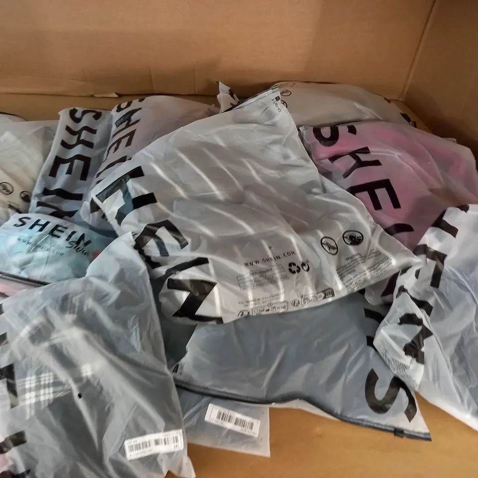 LOT OF APPROXIMATELY 14 ASSORTED BAGGED SHEIN CLOTHING ITEMS