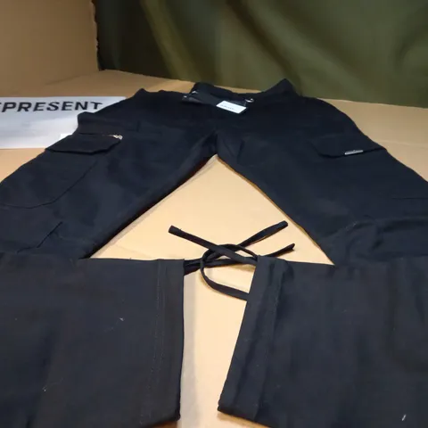 REPRESENT BLACK/LOGO CARGO PANTS - SMALL