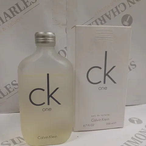 BOXED CALVIN KLEIN CK ONE UNISEX EAU DE TOILETTE 200ML