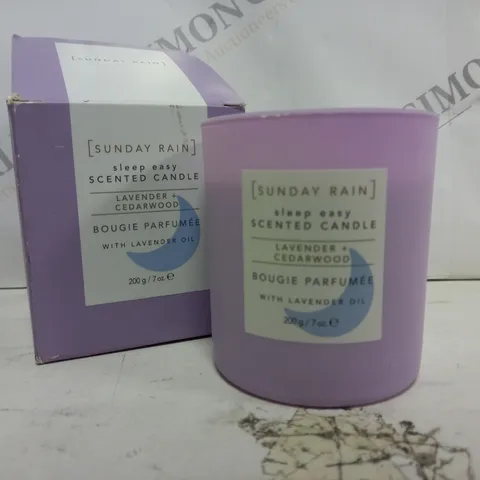 BOXED SUNDAY RAIN SCENTED CANDLE