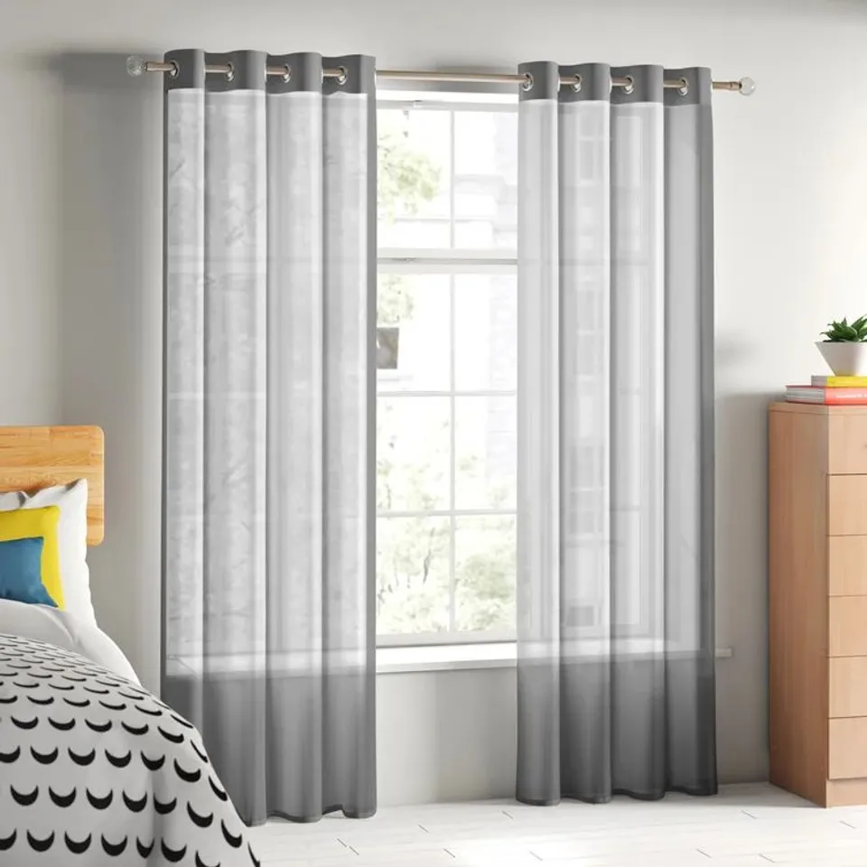 JAMIE EYELET SHEER VOILE CURTAIN PANEL