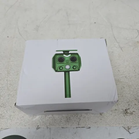 OUTDOOR SOLAR ULTRASONIC ANIMAL REPELLER – BOXED