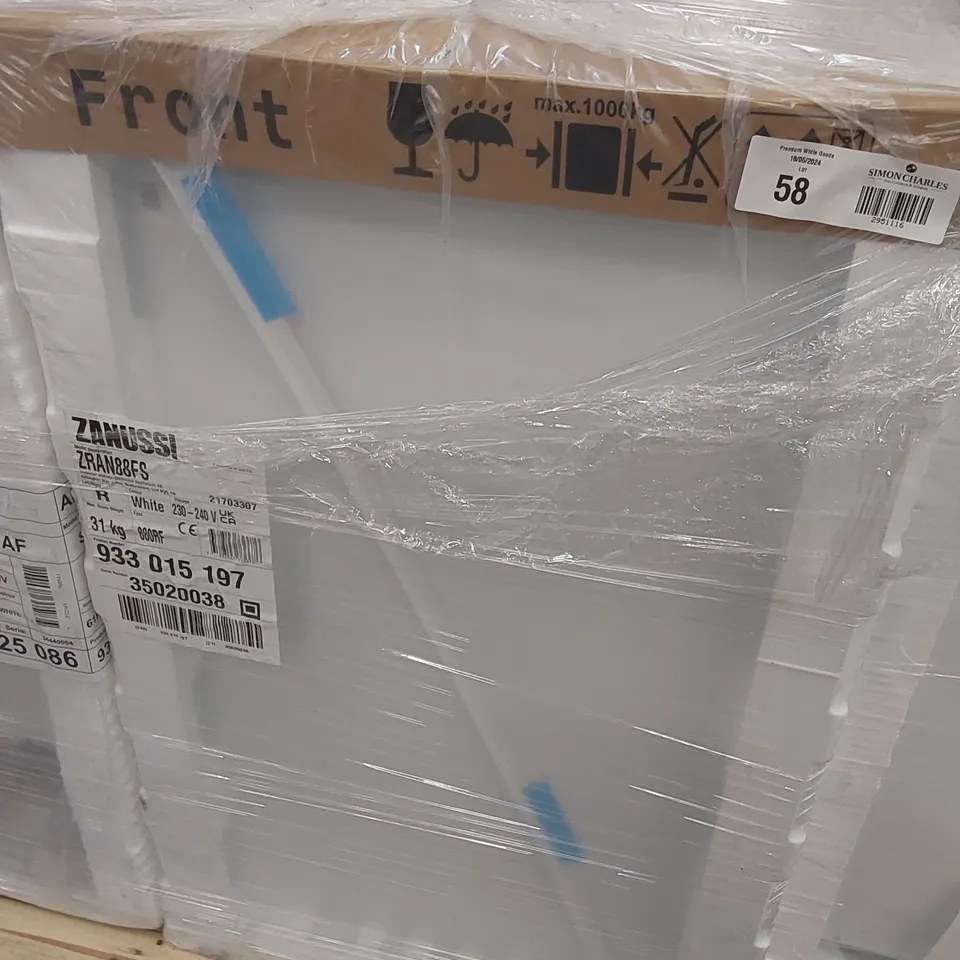  ZANUSSI ZRAN88FS INTEGRATED UPRIGHT FRIDGE 