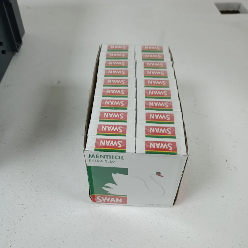 TOTE OF APPROXIMATELY 10 ASSORTED ITEMS TO INCLUDE: SWAN MENTHOL 