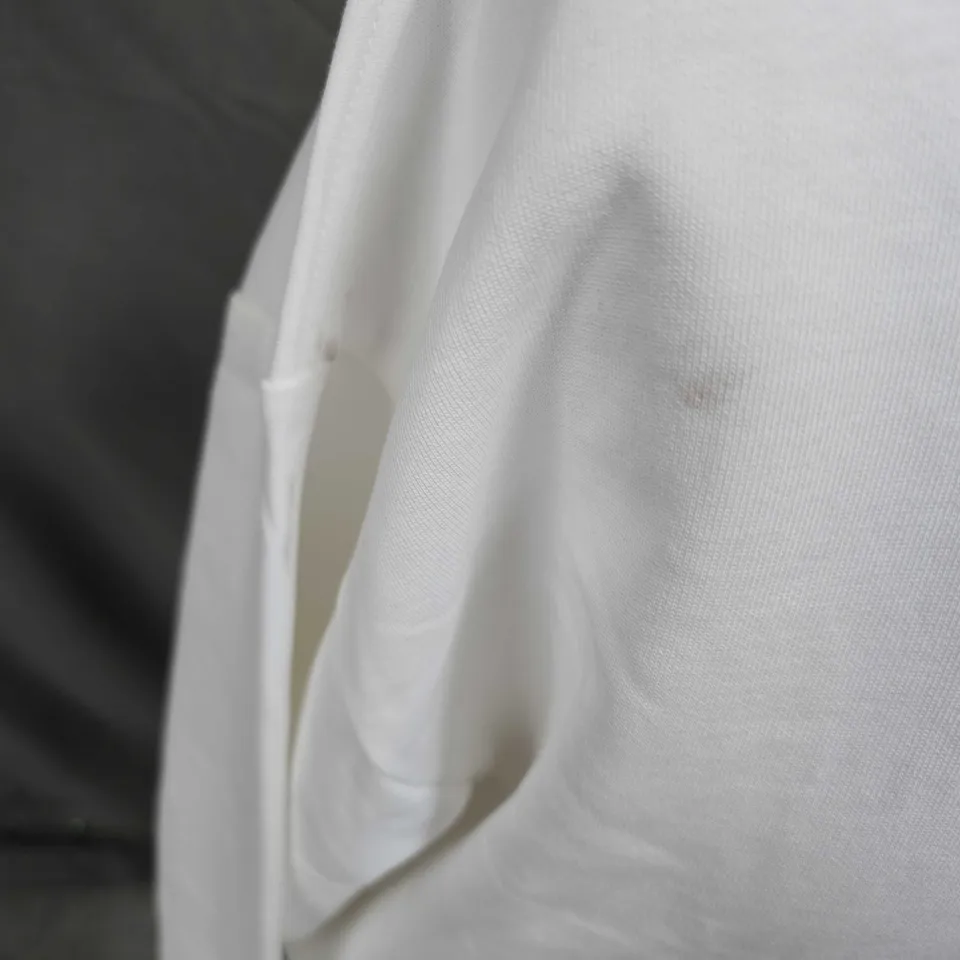 THE NORTH FACE PRINTED CREW NECK SWEATSHIRT IN WHITE SIZE S