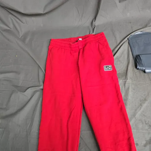 EMPORIO ARMANI EA7 RED TRACK PANTS - MEN'S EU S