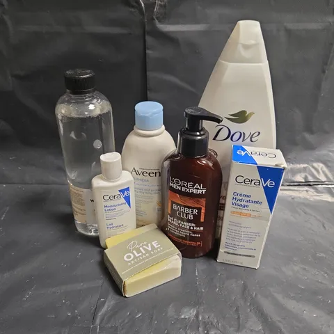 APPROXIMATEY 20 ASSORTED HEALTH AND BEAUTY PRODUCTS TO INCLUDE - CERAVE FACIAL MOISTURISING LOTION - AVEENO BODY WASH - FRESH SKIN WITCH HAZEL - ETC