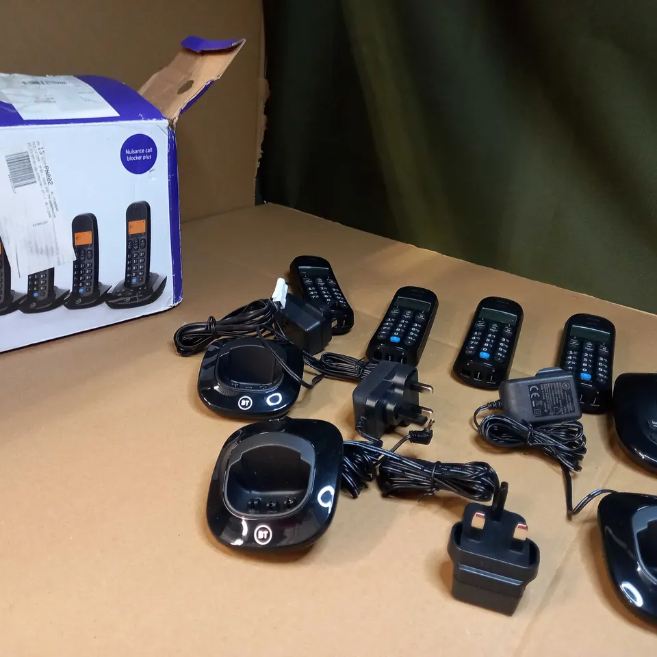 BOXED BT FOUR PHONE HANDSETS