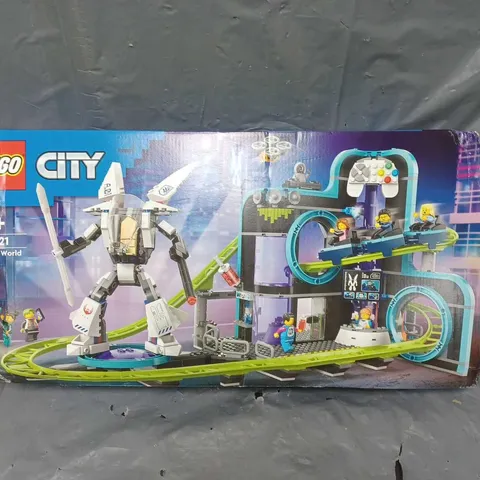 BOXED LEGO CITY ROBOT WORLD ROLLER-COASTER PARK TOY 60421