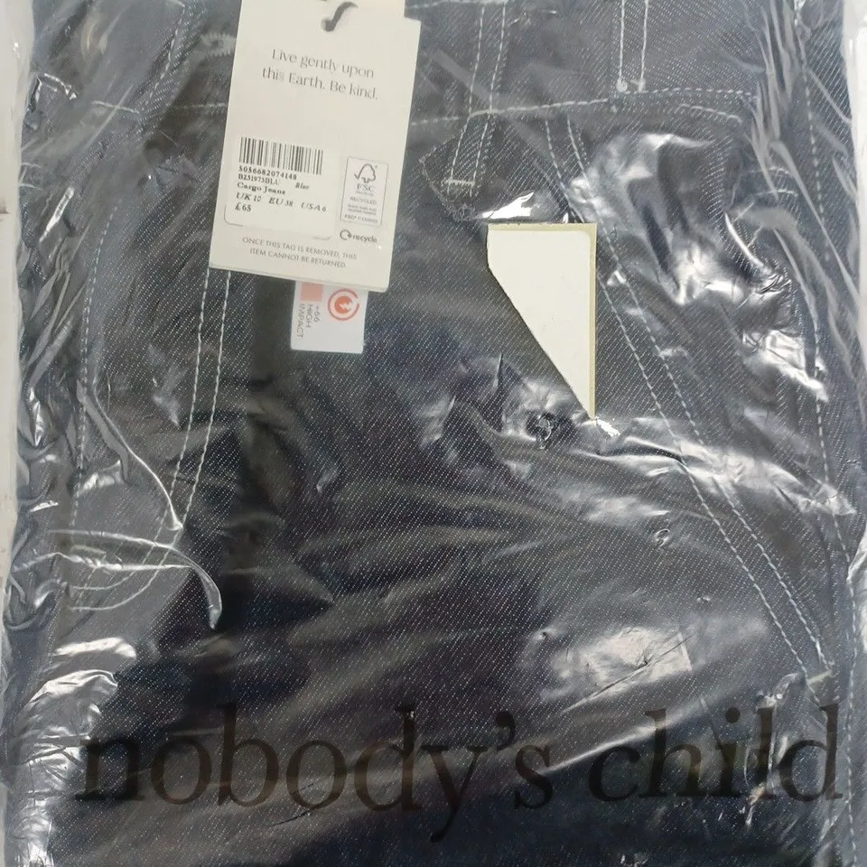 NOBODYS CHILED CARGO JEANS SIZE UK10 