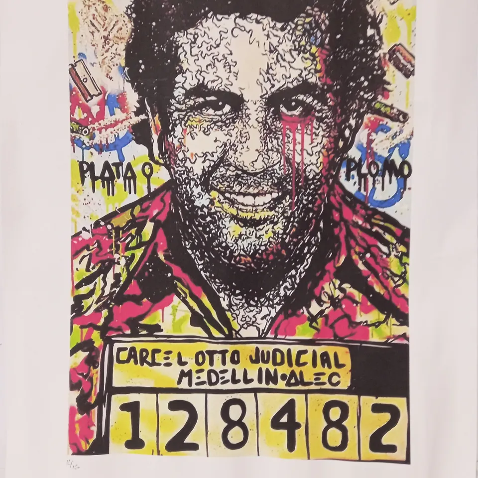 ALEC MONOPOLY SIGNED LIMITED EDITION (12/150) "PABLO JUDICIAL" ART PRINT