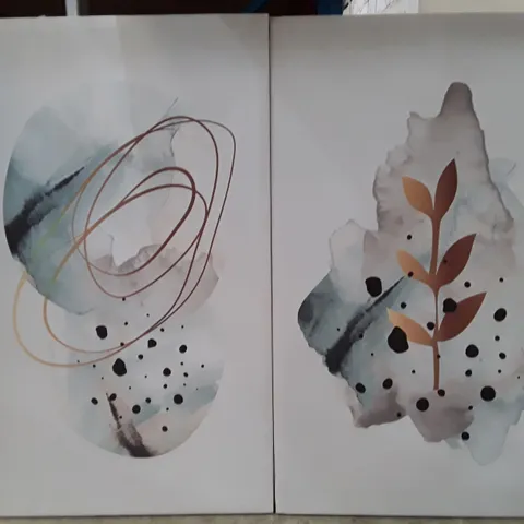 SET OF 2 WRAPPED CANVAS PRINTS