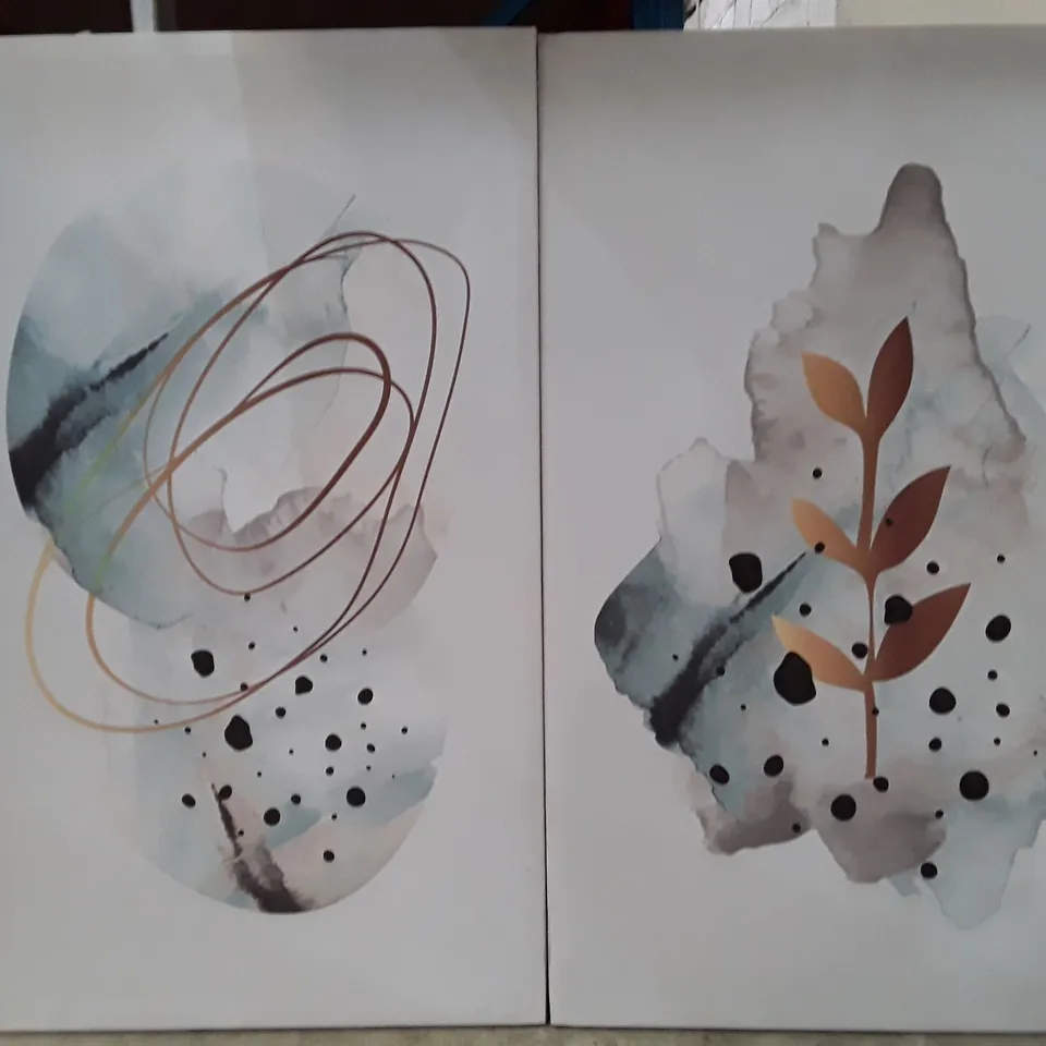 SET OF 2 WRAPPED CANVAS PRINTS