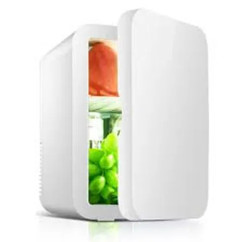 BOXED PORTABLE MINI CAR REFRIGERATOR IN WHITE