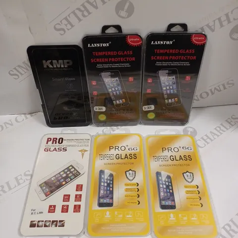 APPROXIMATELY 50 ASSORTED SCREEN PROTECTORS FOR VARIOUS SMARTPHONE MODELS TO INCLUDE S3 MINIM 6G, L39H ETC