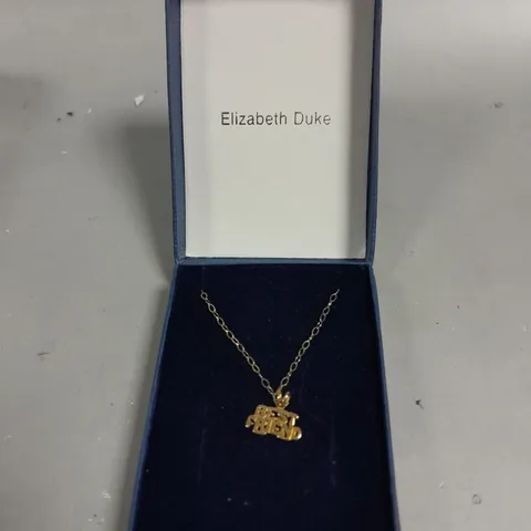 ELIZABETH DUKE BEST FRIEND PENDANT NECKLACE