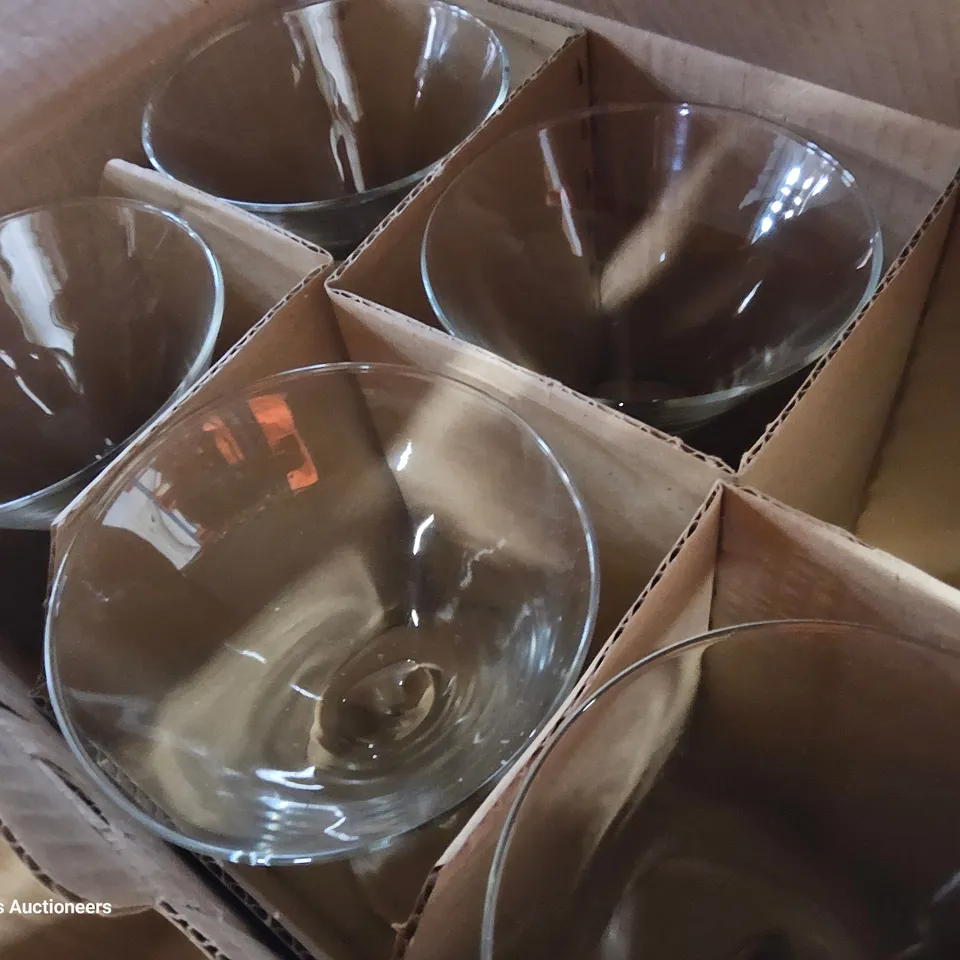 THREE PART BOXES OF ASSORTED GLASSWARE