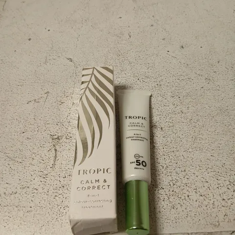 TROPIC CALM AND CORRECT 4 IN 1 COLOUR CORRECTING TREATMENT SPF50 15ML