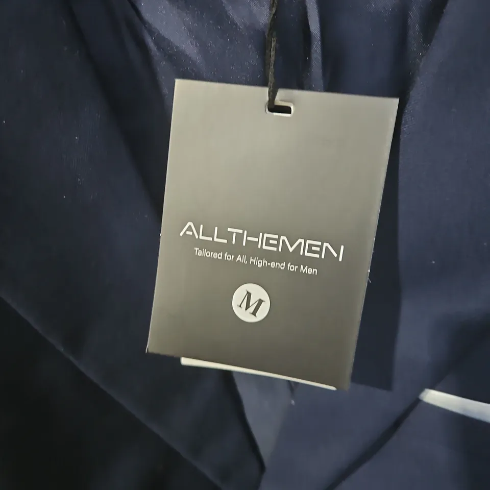 ALLTHEMEN NAVY BLAZER – MEN'S TAILORED JACKET - SIZE M