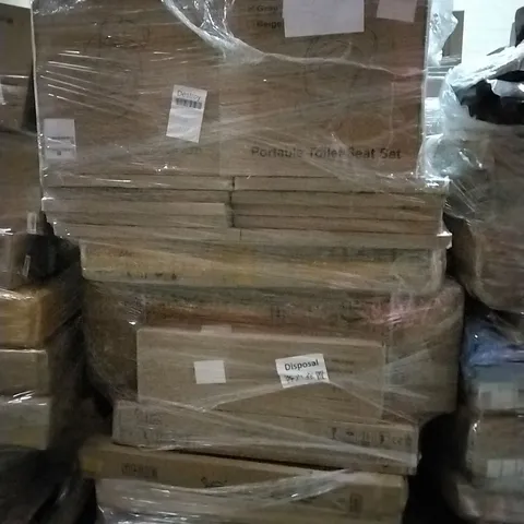 PALLET CONTAINING ASSORTED PRODUCTS INCLUDING PORTABLE TOILET SEAT SETS & GLARRY INSTRUMENTS
