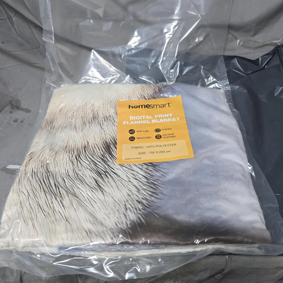 HOMESMART DIGITAL PRINT FLANNEL BLANKET 150 X 200CM SEALED