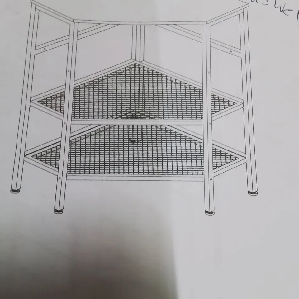 PALLET CONTAINING A LARGE QUANTITY OF BRAND NEW CORNER PRINTER STANDS
