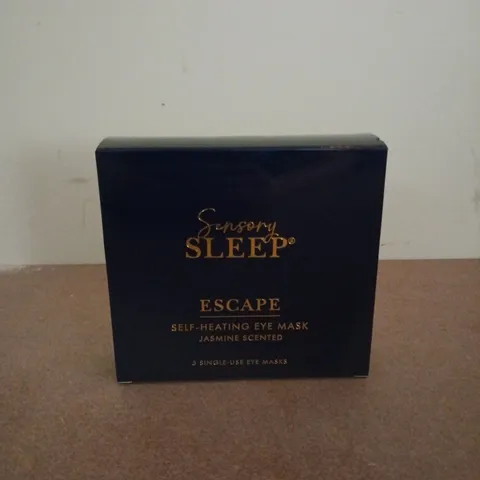 BOXED AND SEALED SENSORY SLEEP ESCAPE SELF-HEATING EYE MASKS JASMINE SCENTED (5 SINGLE-USE MASKS)