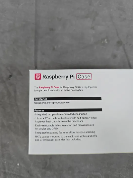 Lot 1486: RASPBERRY PI CASE FOR RASPBERRY PI 5 – RED & WHITE, CLIP ...
