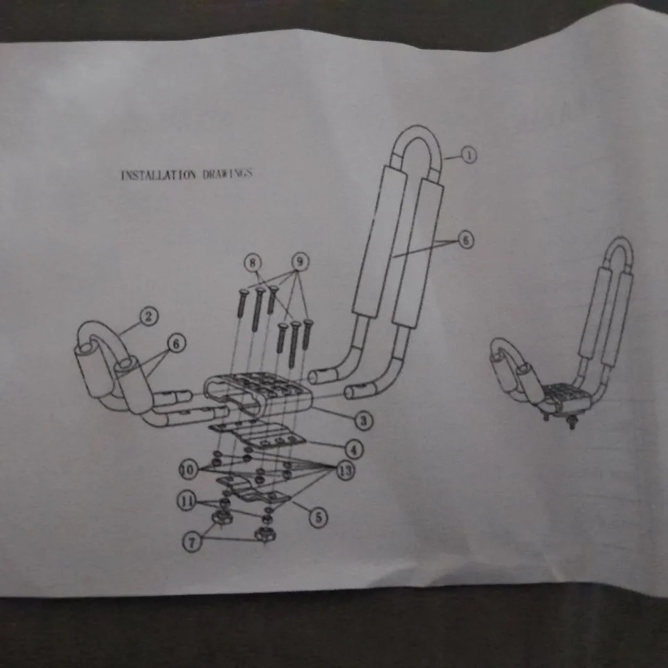 BOXED SELF-ASSEMBLY KAYAK RACK 