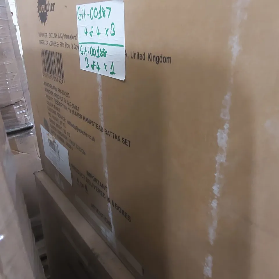 PALLET CONTAINING A LARGE QUANTITY OF ASSORTED GARDEN FURNITURE PARTS