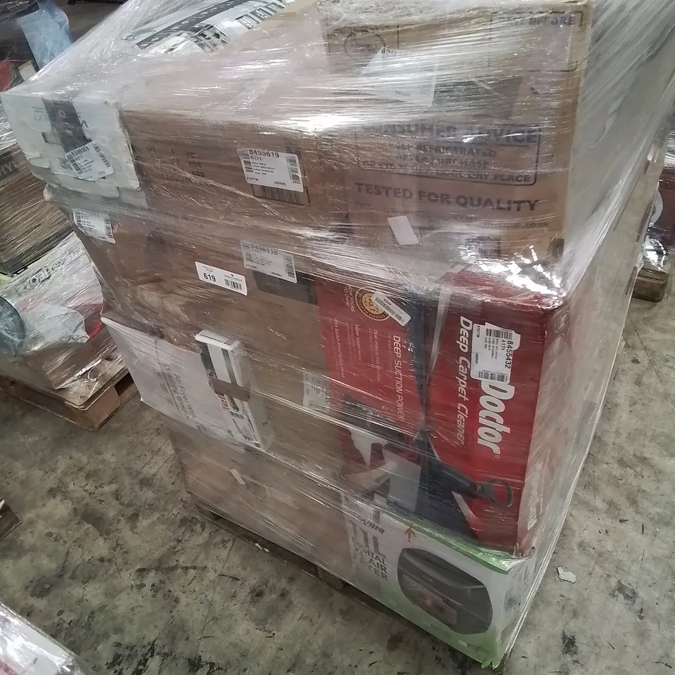 PALLET OF APPROXIMATELY 43 UNPROCESSED RAW RETURN HOUSEHOLD AND ELECTRICAL GOODS TO INCLUDE;