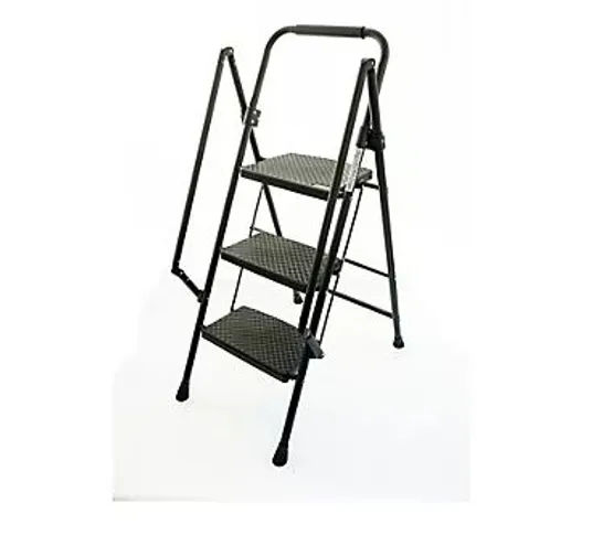 Lot 4292: BUILDCRAFT STEP LADDER WITH COLLAPSIBLE HAND RAIL - 5054302 ...